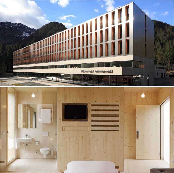 Gradnja z lesom BMW alpski hotel