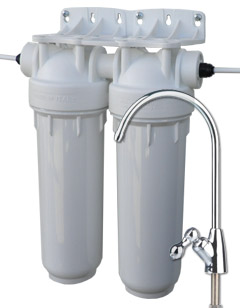 HOMSAK Dvojni filter za vodo podpultni pipa HF U Pb