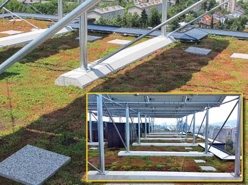 Fotovoltaika na zeleni strehi