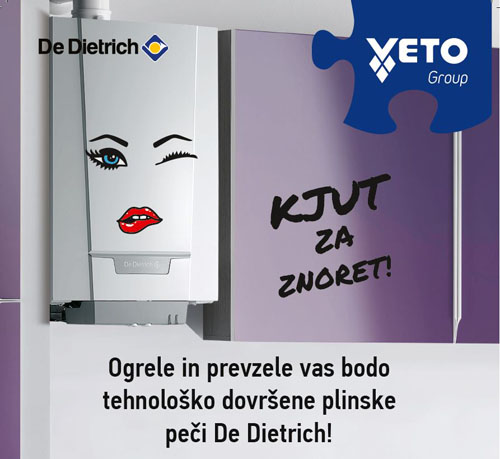 veto Kondenzacijska plinska pec De Dietrich je Kjut za znoret