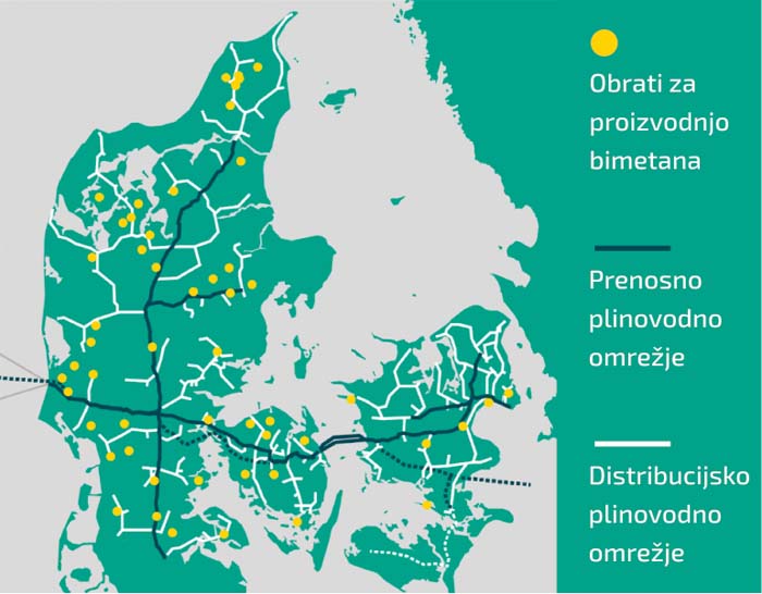 biometan danska zemljevid