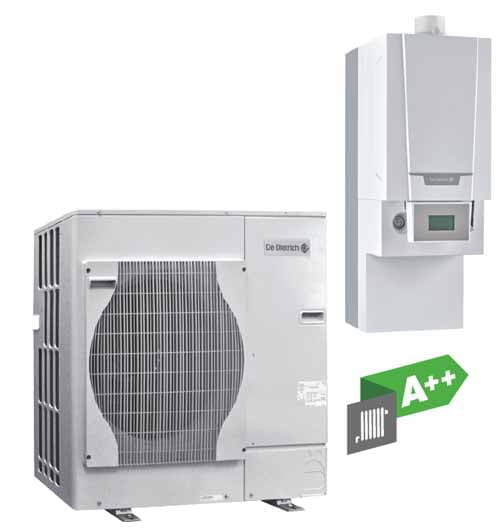 Veto Hibrid De Dietrich plinski kotel in toplotna zr cr palka zak voda