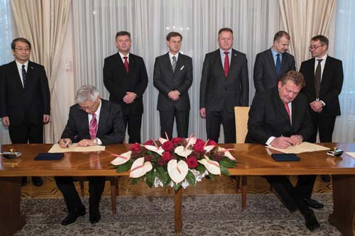 eles podpis sporazum NEDO Hitachi