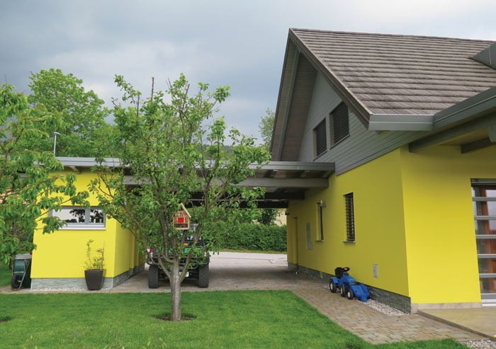 nizkoenergijska hisa garaza