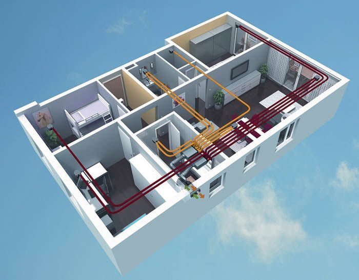 nizkoenergijska hisa prezracevanje razvod