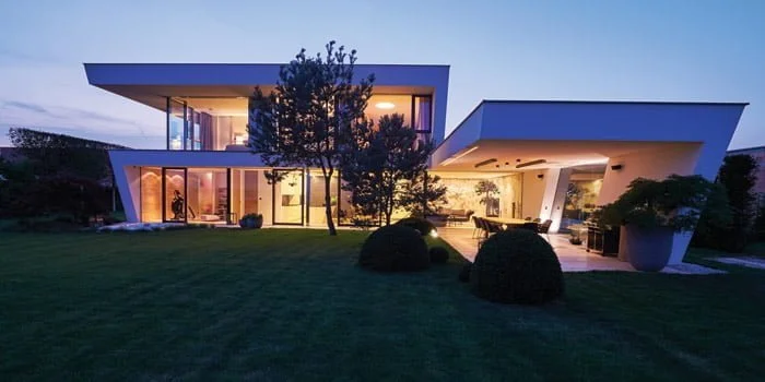 moderna pasivna lesena hisa