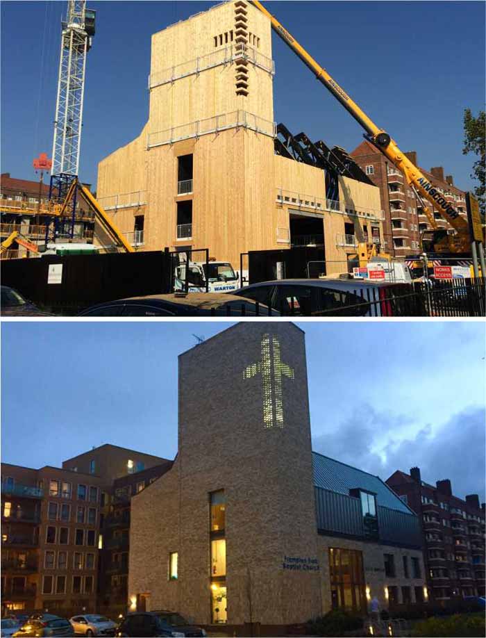 Gradnja z lesom baptisticna cerkev