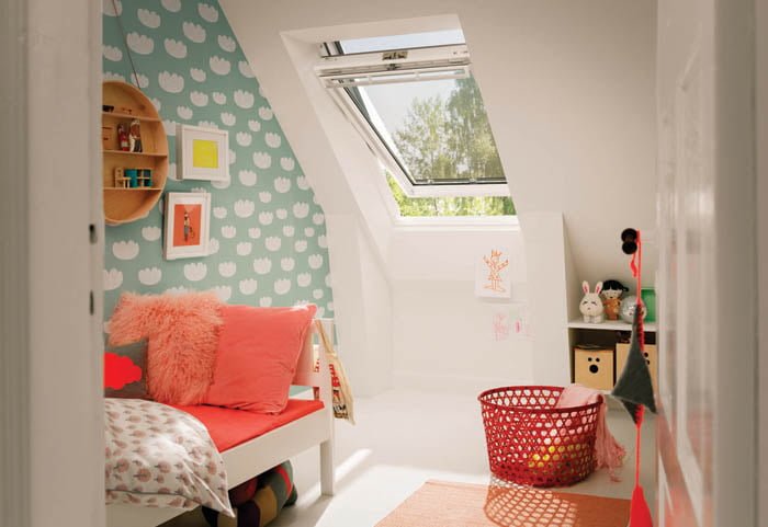 Otroska soba v mansardi