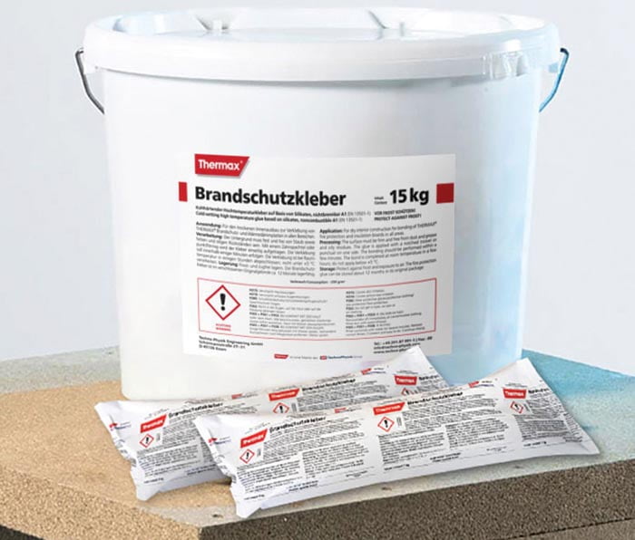ognjevarne plosce za kamin Thermax lepilo