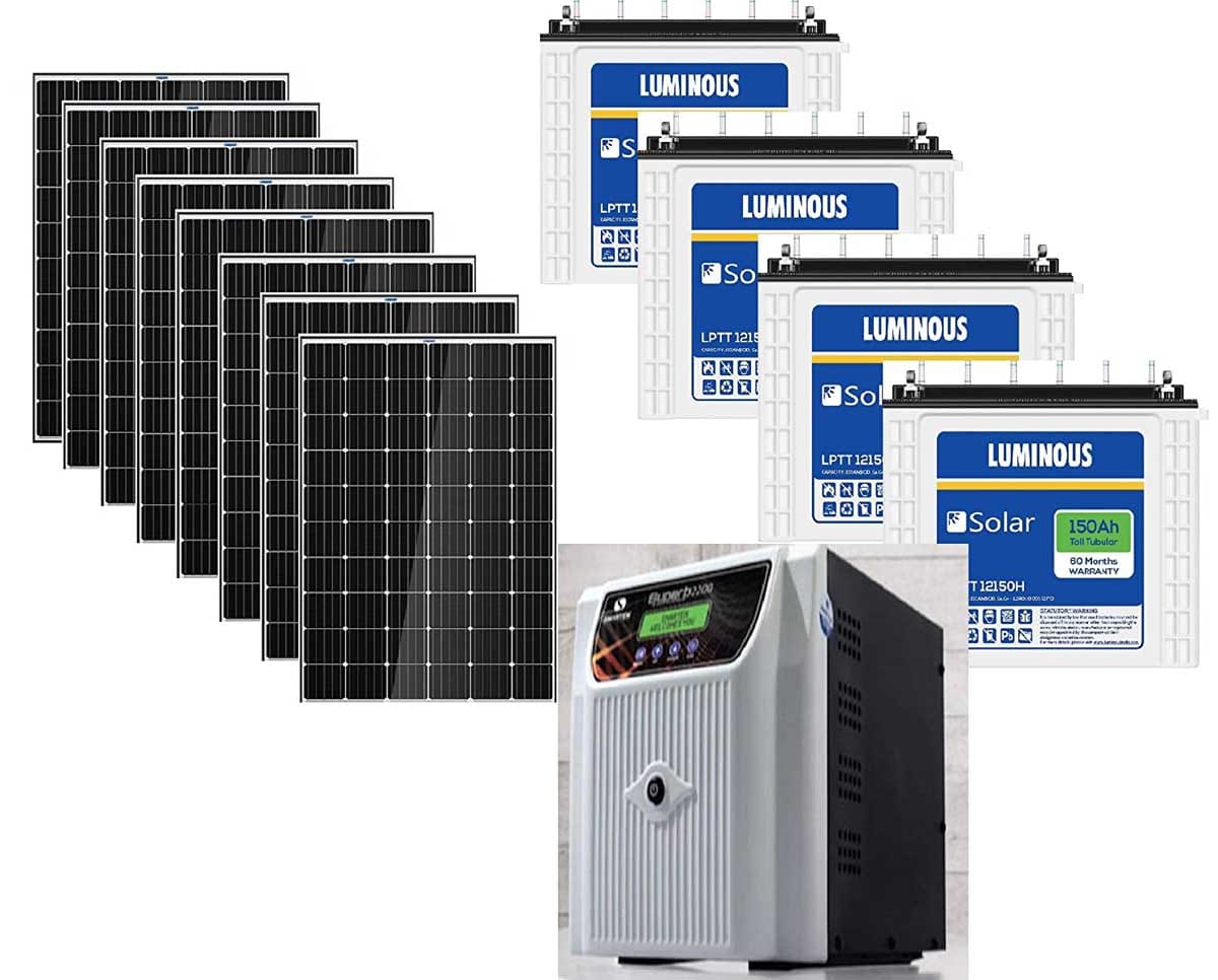 Sončna elektrarna z baterijskim hranilnikom in inverterjem za samooskrbo z električno energijo