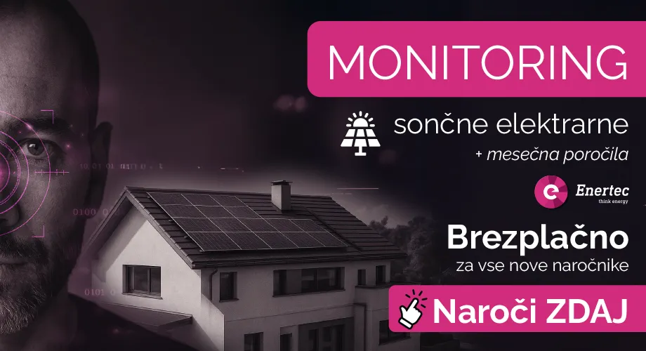 Monitoring sončne elektrarne z mesečnimi poročili – brezplačno za nove naročnike