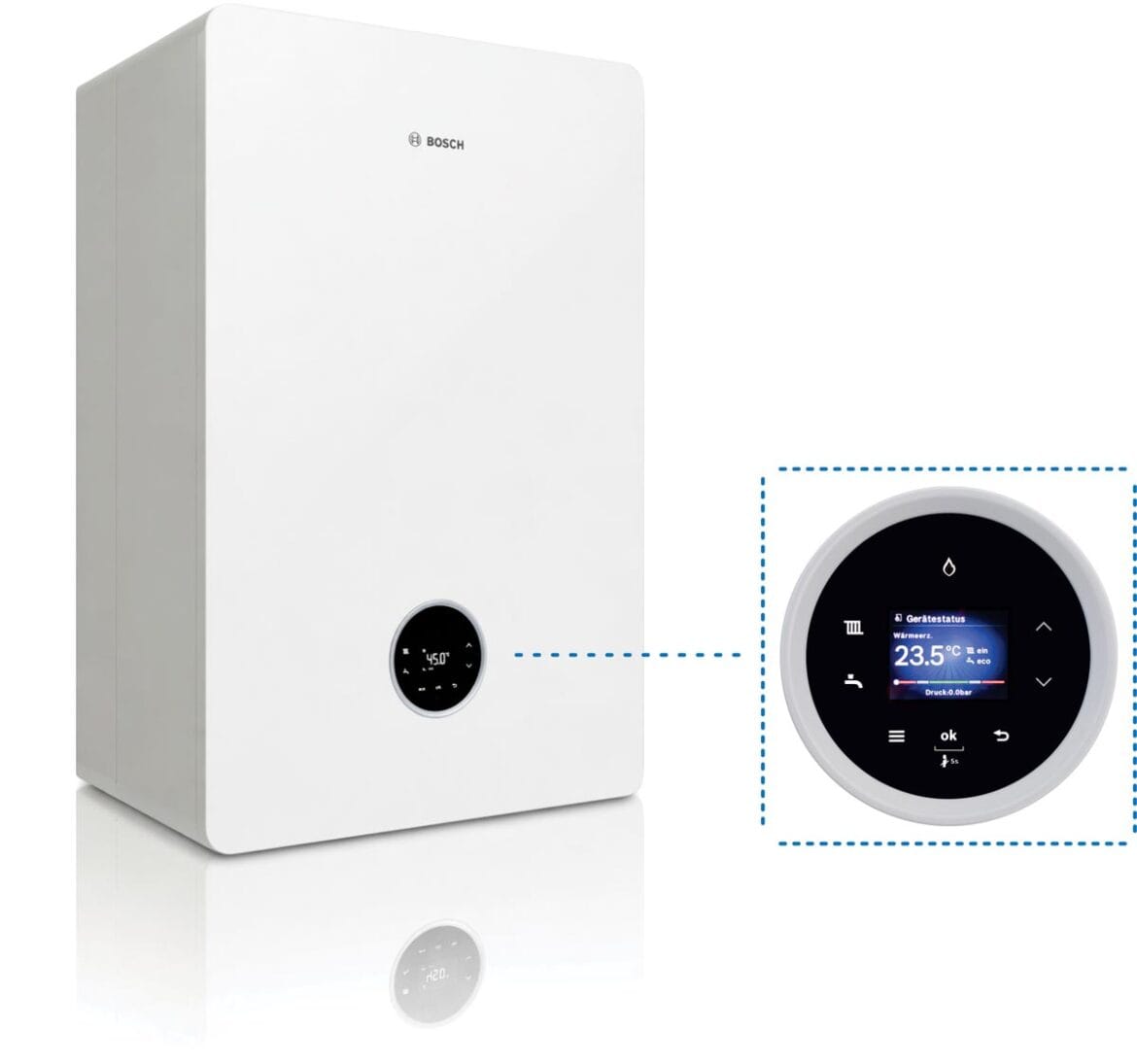 Plinska peč Bosch kondenzacijski kotel z modernim dizajnom