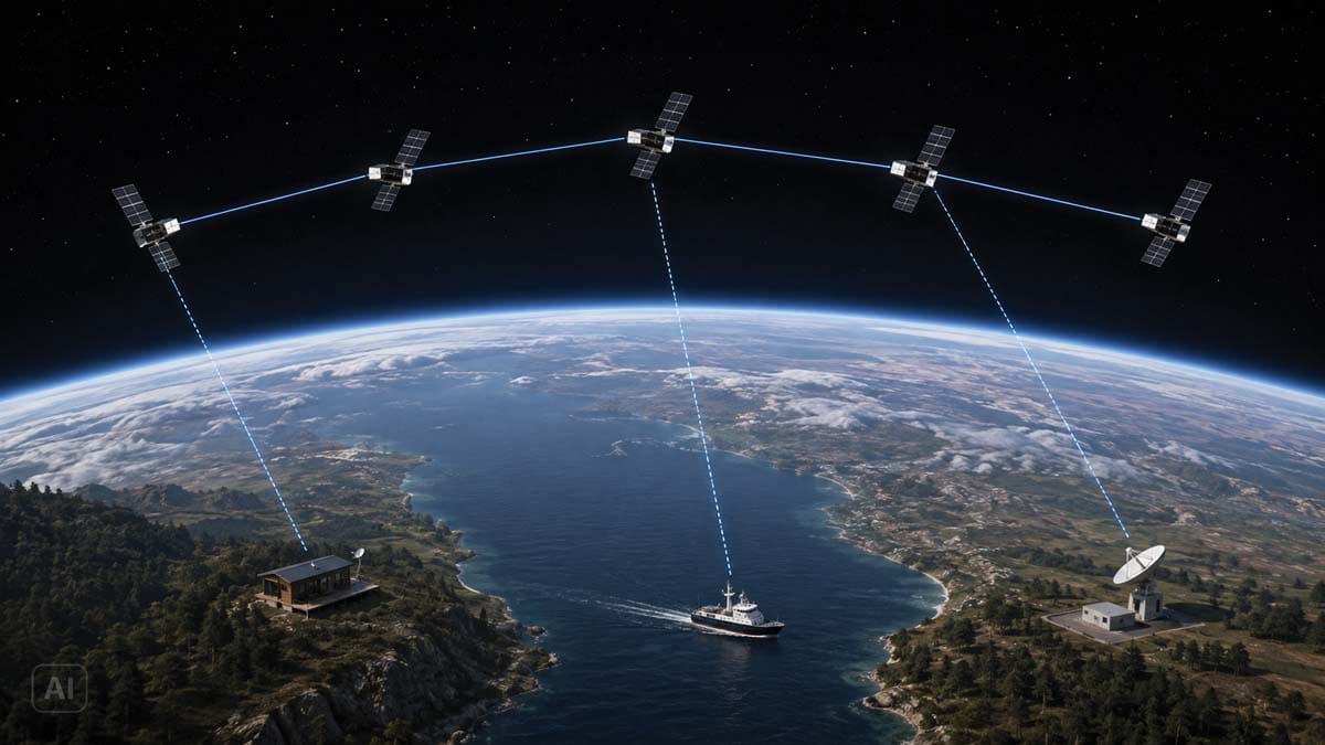 Sateliti Starlink povezujejo oddaljene uporabnike s satelitskim internetom