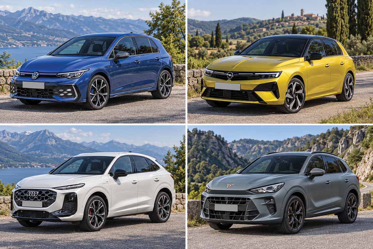 VW Golf GTE, Opel Astra, Audi Q3 Sportback in Cupra Terramar v izvedbah s priključnim hibridnim pogonom
